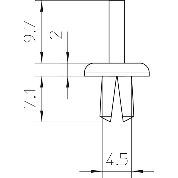 KSN1 Body-bound rivet size 1 ¨4,5mm image 2
