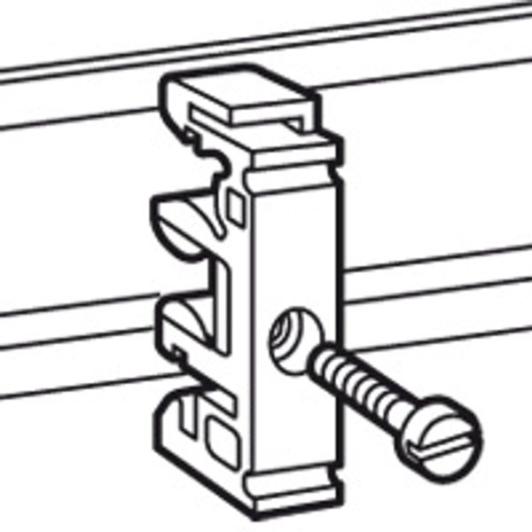 Fixing equipment - on rails EN 60715 - for M5 screw image 1
