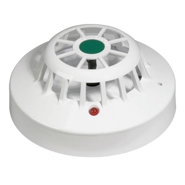 Heat detector - for fire alarm panel - supplied with base - threshold of 60 °C image 1