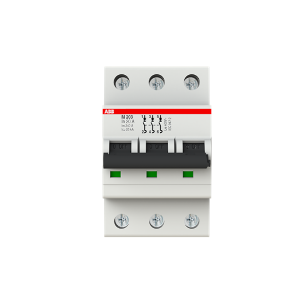 M203-20A Miniature Circuit Breaker - 3P - 20 A image 1