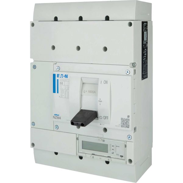 NZM4 PXR25 circuit breaker - integrated energy measurement class 1, 1600A, 4p, variable, Screw terminal image 10