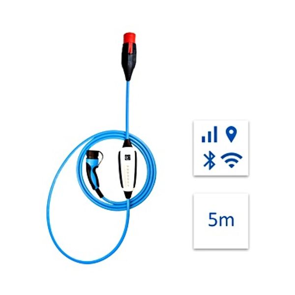 Mobile charger 5m, type 2, 22kW, GSM, GPS, wifi, bluetooth image 1