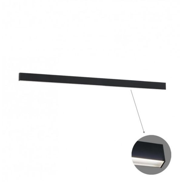 Linear Ceiling L2540 4000K Black Microprismatic Di image 1