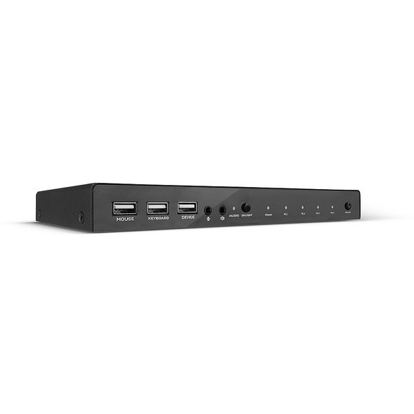 4 Port HDMI 4K60, USB 2.0 & Audio KVM Switch Switch between 4 HDMI® equipped PCs from one keyboard, mouse and monitor image 1