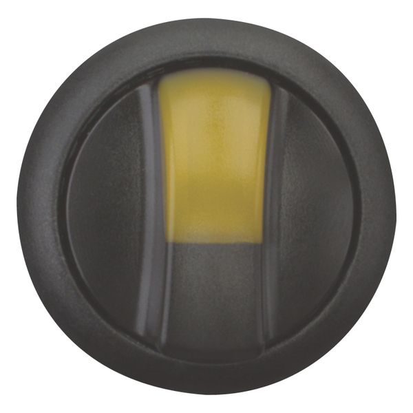 Illuminated selector switch actuator, RMQ-Titan, With thumb-grip, momentary, 2 positions, yellow, Bezel: black image 2