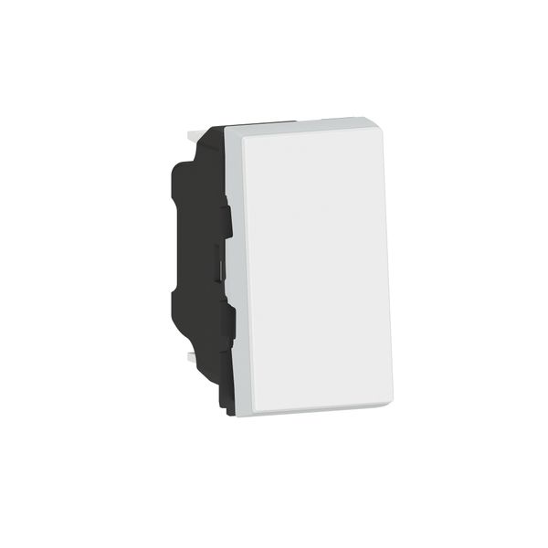 1-WAY PUSHSWITCH 6A 1 MODULE WHITE EUROPE image 1