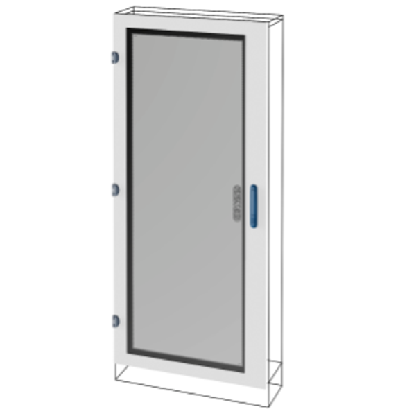 GLASS DOOR - QDX 630 L - FOR STRUCTURE 600X1200MM image 1