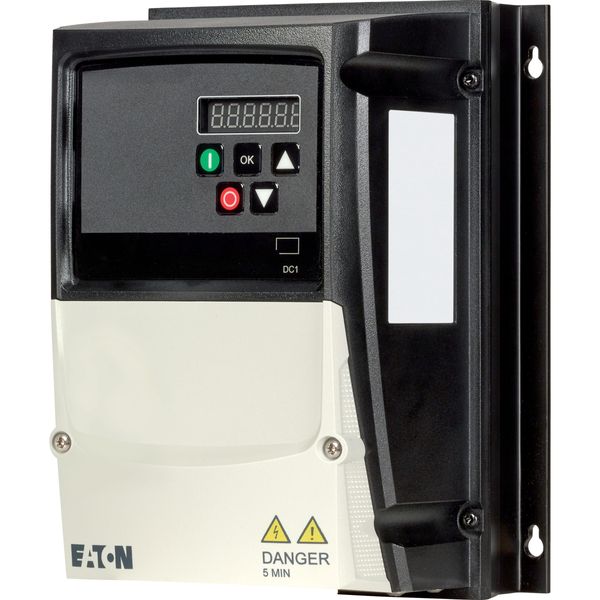 Variable frequency drive, 230 V AC, 1-phase, 4.3 A, 0.37 kW, IP66/NEMA 4X, Radio interference suppression filter, 7-digital display assembly, Addition image 9