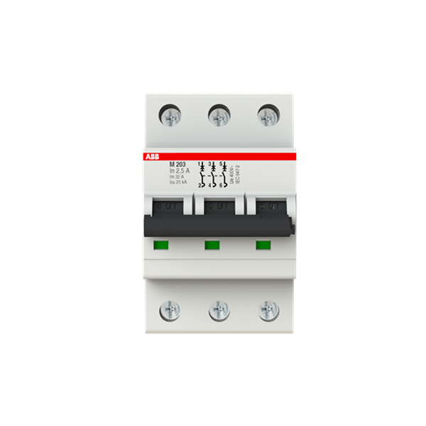 M203-2.5A Miniature Circuit Breaker - 3P - 2.5 A image 2
