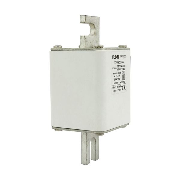 Fuse-link, high speed, 630 A, AC 1250 V, size 2, 61 x 77 x 138 mm, aR, DIN, IEC, single indicator image 9