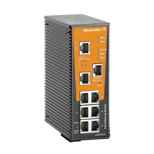 Network switch (managed), managed, Fast Ethernet, Number of ports: 8x  image 1
