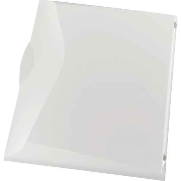 Plastic door, white, for 2-row distribution board image 2