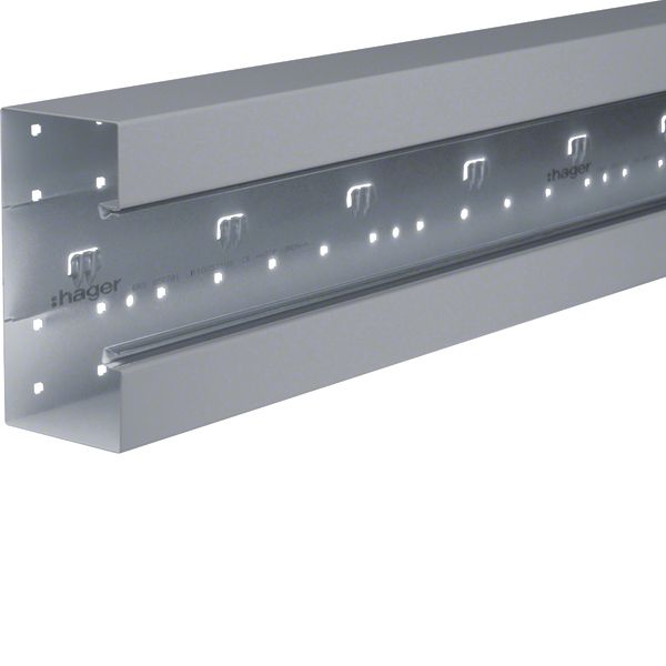 Wall trunking base front mounted BRS 85x170mm lid 80mm of sheet steel  image 1