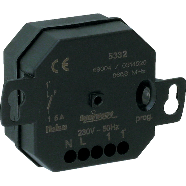 Single-pole, potential-free, 1-channel, flush-mounting RF receiver image 3