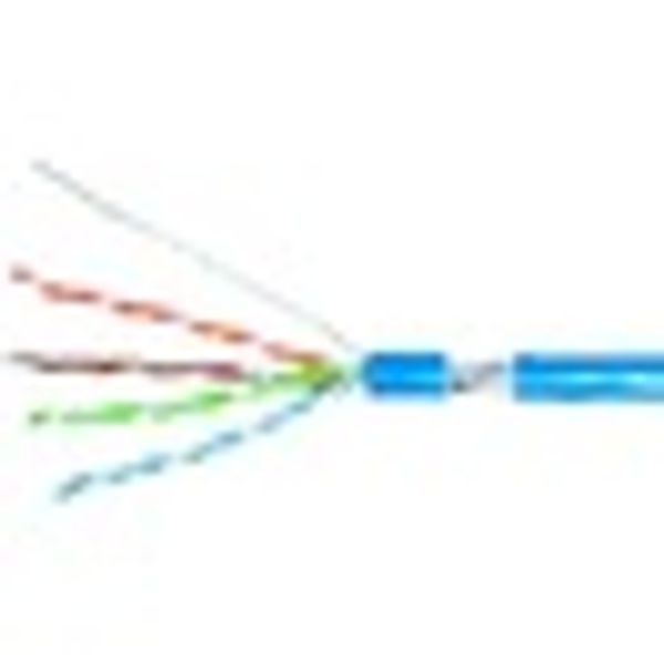 F/UTP Cable Cat.5e, 4x2xAWG24/1, PVC, Eca, blue, Drum image 2