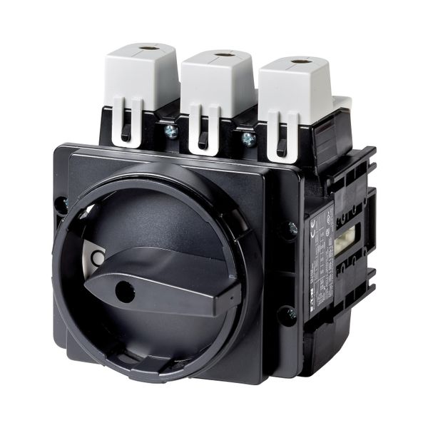 Main switch, P5, 125 A, flush mounting, 3 pole + N, STOP function, With black rotary handle and locking ring, Lockable in the 0 (Off) position image 4