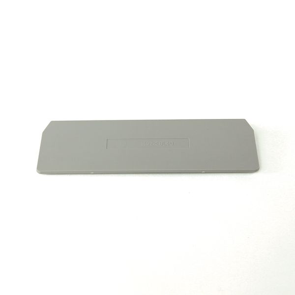 Terminal Block, End Barriers, Spring Clamp Type, Gray image 1
