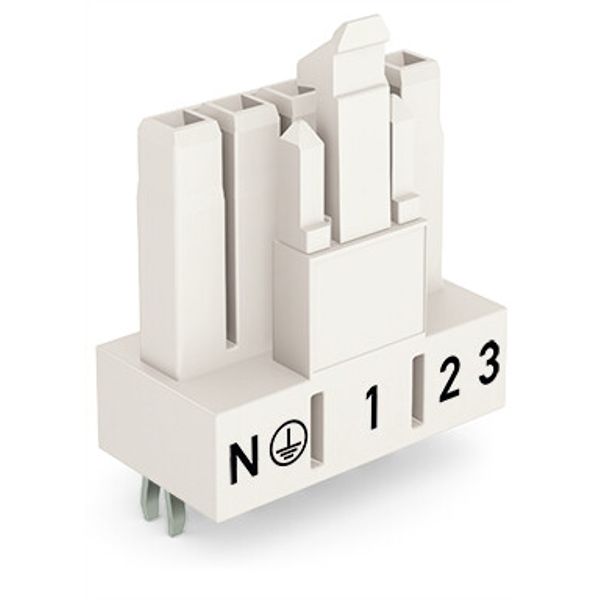 Socket for PCBs straight 5-pole white image 2