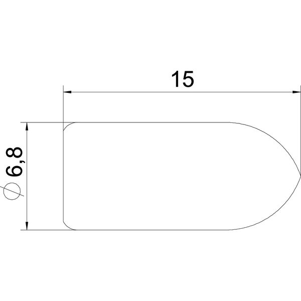 GR KS 4.8 OR Protective cap for mesh cable tray 4,8mm 4,8mm image 2