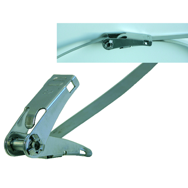 steel cable ties with ratchet function 1100x10 mm image 1