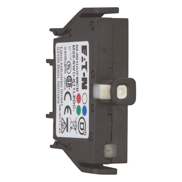 Function element, for combination with RMQ-Titan operating elements M22-..., 1 changeover contact, Base fixing, green image 12