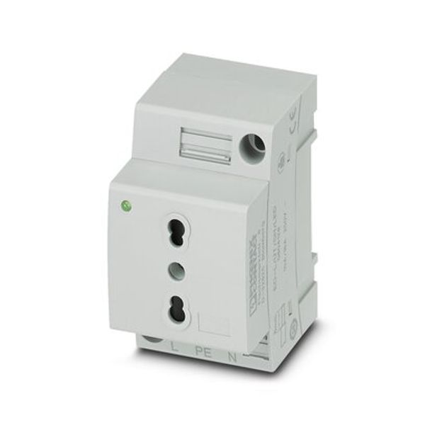 Socket outlet for distribution board Phoenix Contact EO-L/UT/SH/LED 250V 6A AC image 3