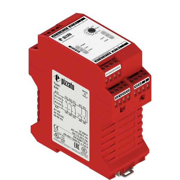 Instantaneous 2NO 1NC safety module CS AT-02M230 image 1