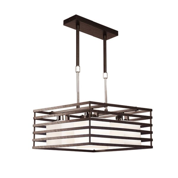 Cell Pendant Light Wenge Square image 1