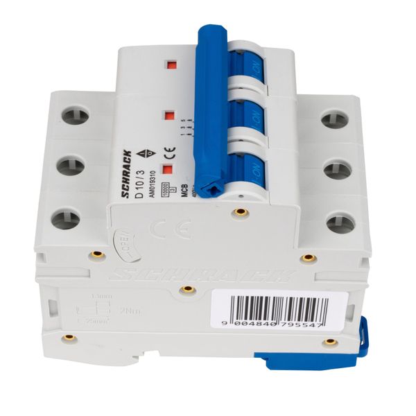 Miniature Circuit Breaker (MCB) AMPARO 10kA, D 10A, 3-pole image 3