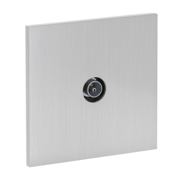 Art d'Arnould universe Epure single television socket - brushed steel image 1