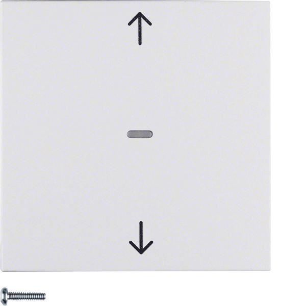 Shutter push-button, S.1/B.3/B.7, p. white, matt, plastic image 1