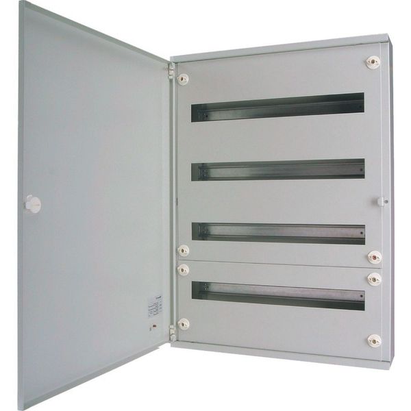 Complete surface-mounted flat distribution board, grey, 24 SU per row, 2 rows, type C image 3