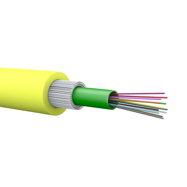 Fiber cable OS2 loose tube 12 cores indoor/outdoor LSZH Cca image 2
