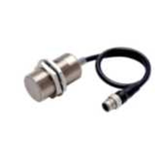 Proximity sensor, inductive, nickel-brass, long body, M30, shielded, 1 image 1