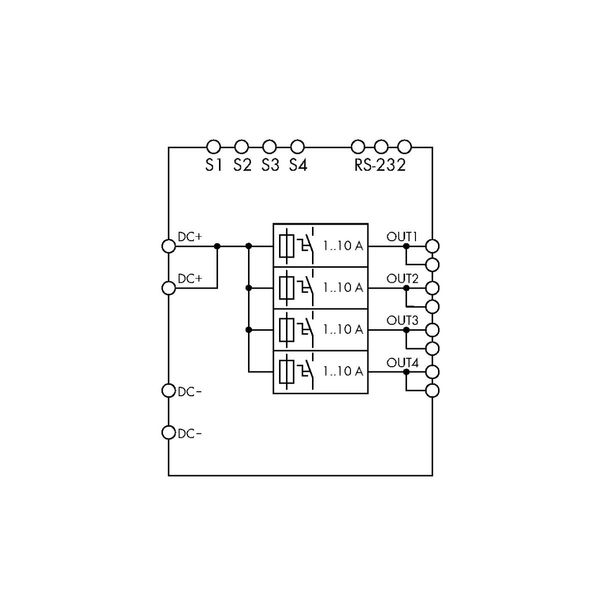 Electronic circuit breaker 4-channel 24 VDC input voltage image 6