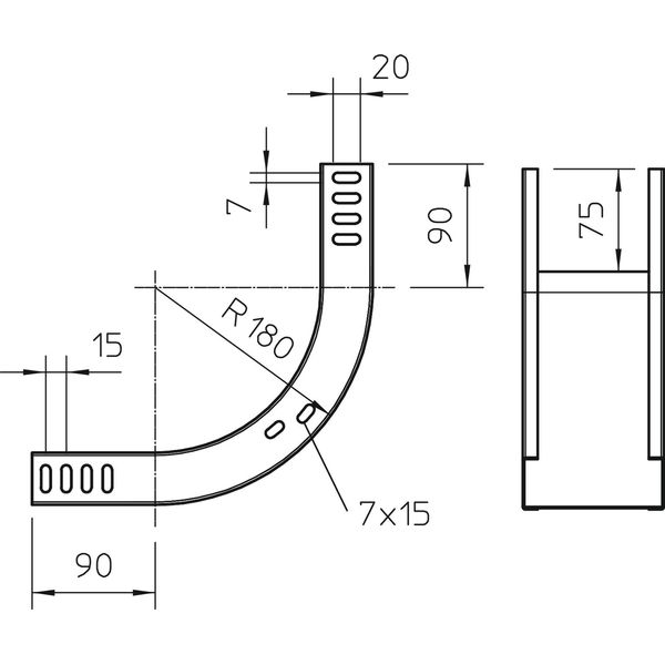 RBV 330 S FT 90° vertical bend rising 35x300 image 2