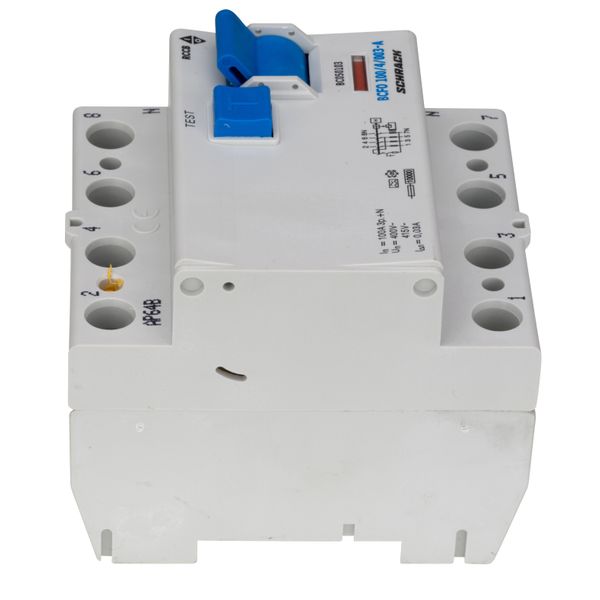 Residual current circuit breaker, 100A, 4-p, 30mA, type A image 2