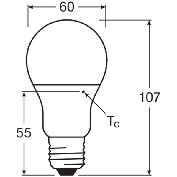 LED PCR LAMPS WITH CLASSIC A 8.5W 827 Frosted E27 image 7