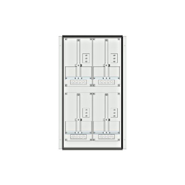 Meter box insert 2-rows, 4 meter boards / 18 Modul heights image 1