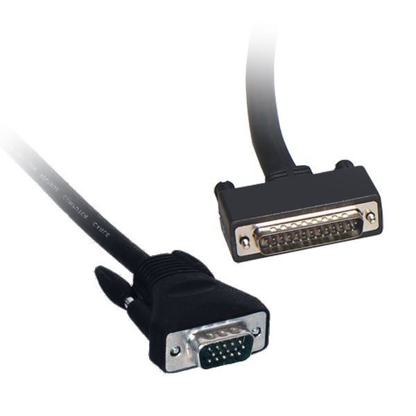 direct connection cable - L = 2.5 m - 1 male SUB-D 9 + 1 male SUB-D25 image 1