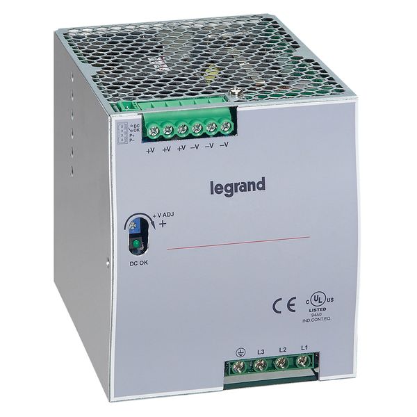 Stabilised switched mode power supply - three-phase - 960W - output 24V= - 960W image 1