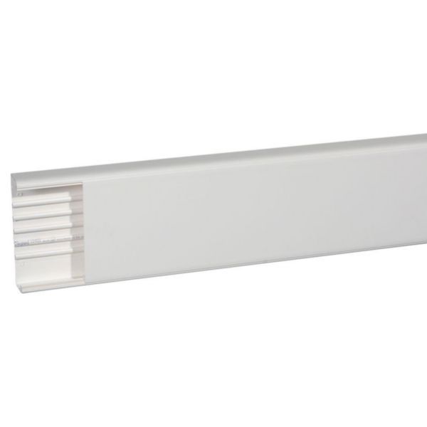 Trunking 1 compartment 50x195mm DLP monobloc - white image 1