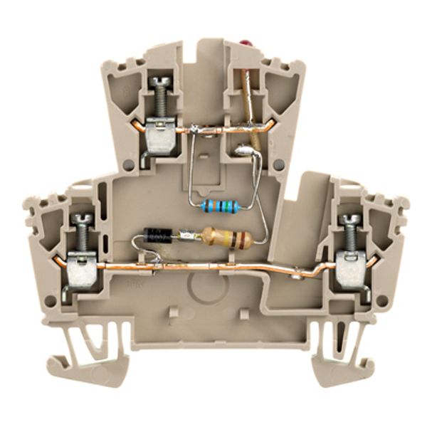 Component terminal block, Screw connection, 2.5 mm², 230 V, TS 35, dar image 1