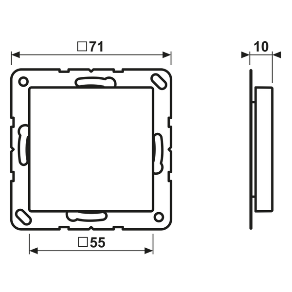 Blank centre plate A594-0WWM image 3