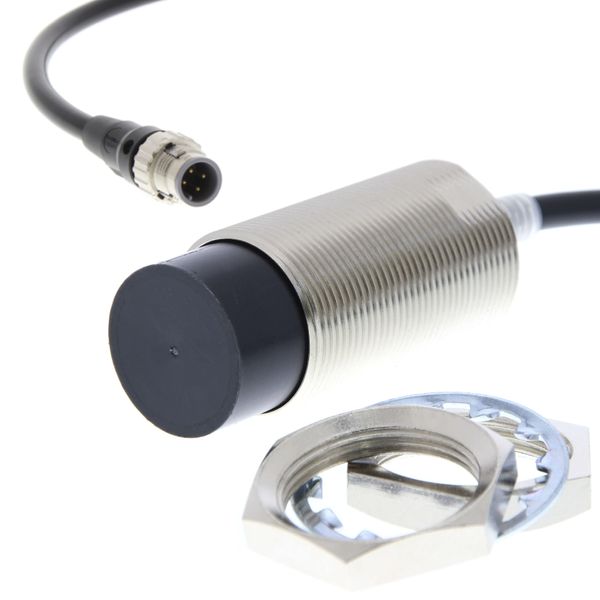 Proximity sensor, inductive, brass-nickel, M30, non-shielded, 40 mm, N image 1