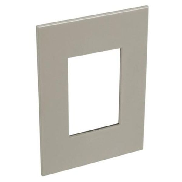 American and South African standard plate Arteor square version 3 modules for 2'' x 4'' box - champagne image 1