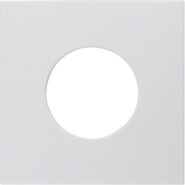 Centre plate for push-button/pilot lamp E10, S.1/B.3/B.7, p. white glo image 2