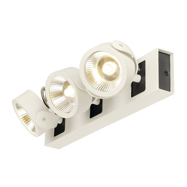 KALU LED 3 Wall and Ceiling luminaire,white/black,3000K,60ø image 3