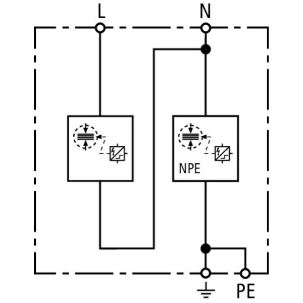 Appl.-opt. combined arrester DEHNshield type 1+2 for single-phase TT a image 3