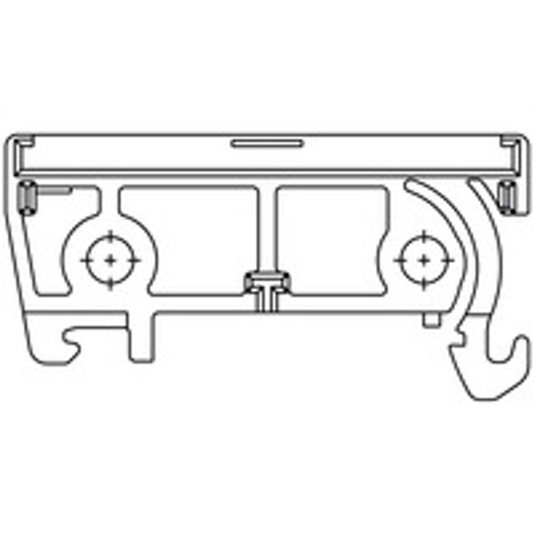 End plate, IP00, PA 66, Plastic, orange, Width: 8 mm image 1